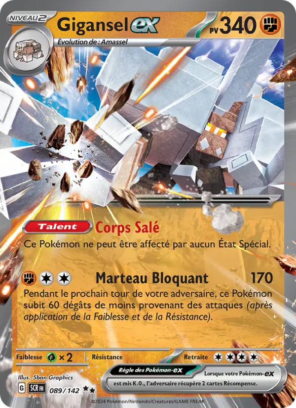 Carte Pokemon 089/142 Gigansel-ex | LorenZone