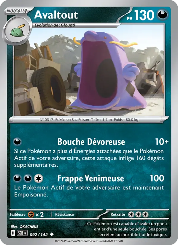 Carte Pokemon 092/142 Avaltout | LorenZone