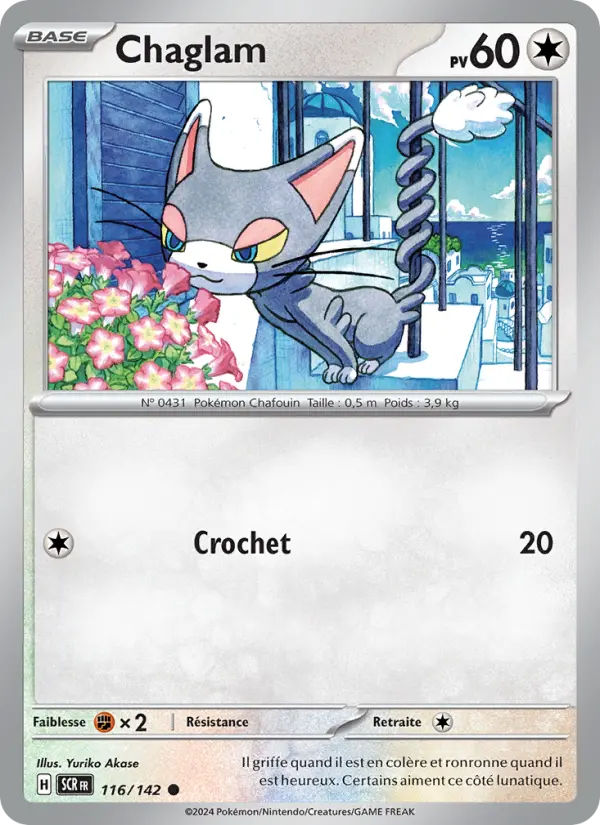 Carte Pokemon 116/142 Chaglam | LorenZone