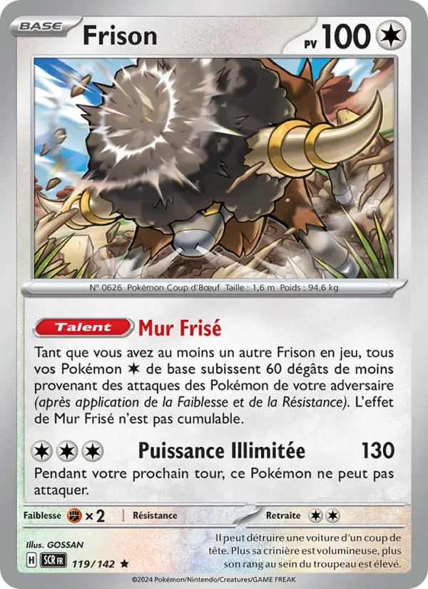 Carte Pokemon 119/142 Frison Holo | LorenZone