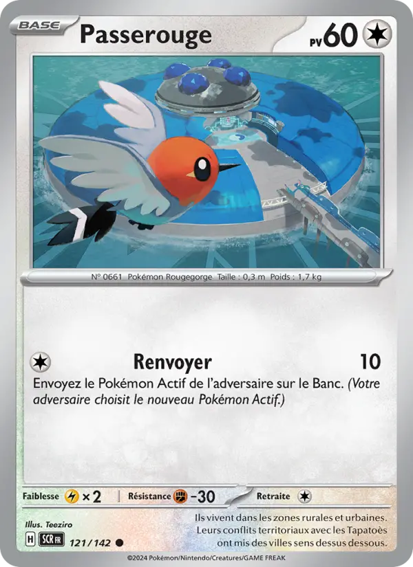 Carte Pokemon 121/142 Passerouge | LorenZone