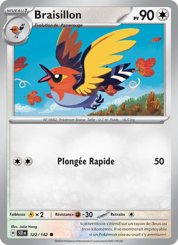 Carte Pokemon 122/142 Braisillon | LorenZone