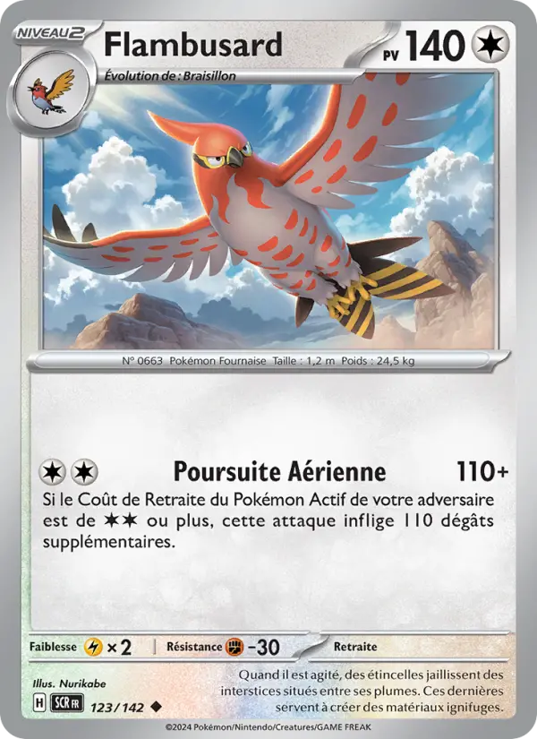 Carte Pokemon 123/142 Flambusard | LorenZone