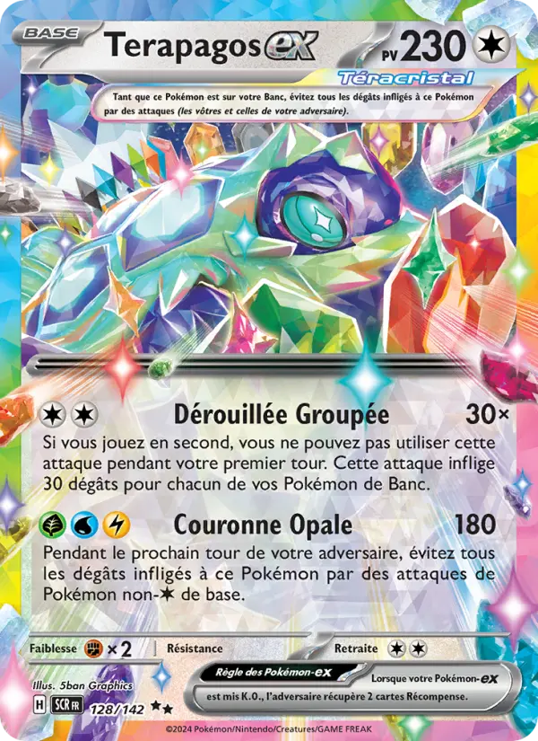 Carte Pokemon 128/142 Terapagos-ex | LorenZone