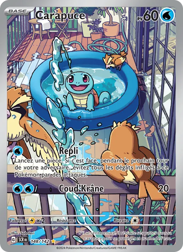 Carte Pokemon 148/142 Carapuce Illustration Rare | LorenZone