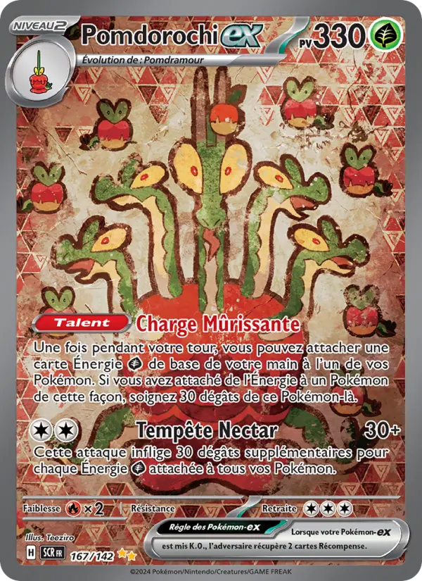 Carte Pokemon 167/142 Pomdorochi-ex Illustration Spéciale Rare | LorenZone