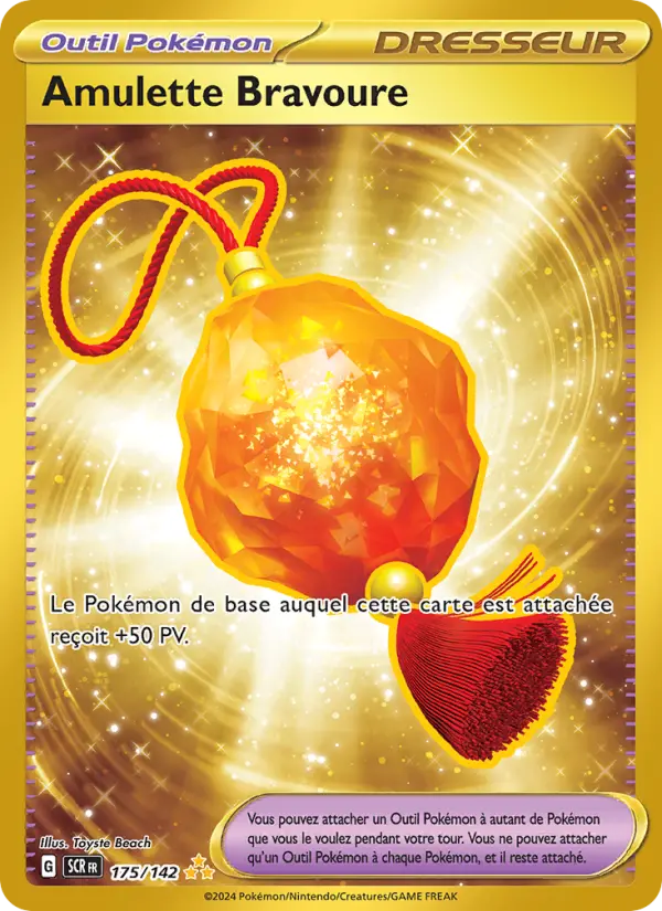 Carte Pokemon 175/142 Amulette Bravoure Hyper Rare | LorenZone