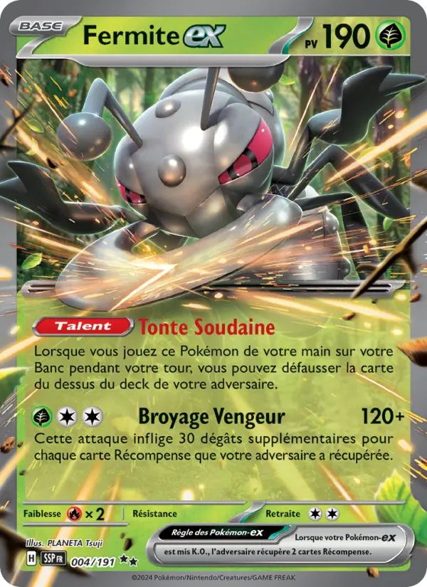 Carte Pokemon 004/191 Fermite-ex Holo | LorenZone
