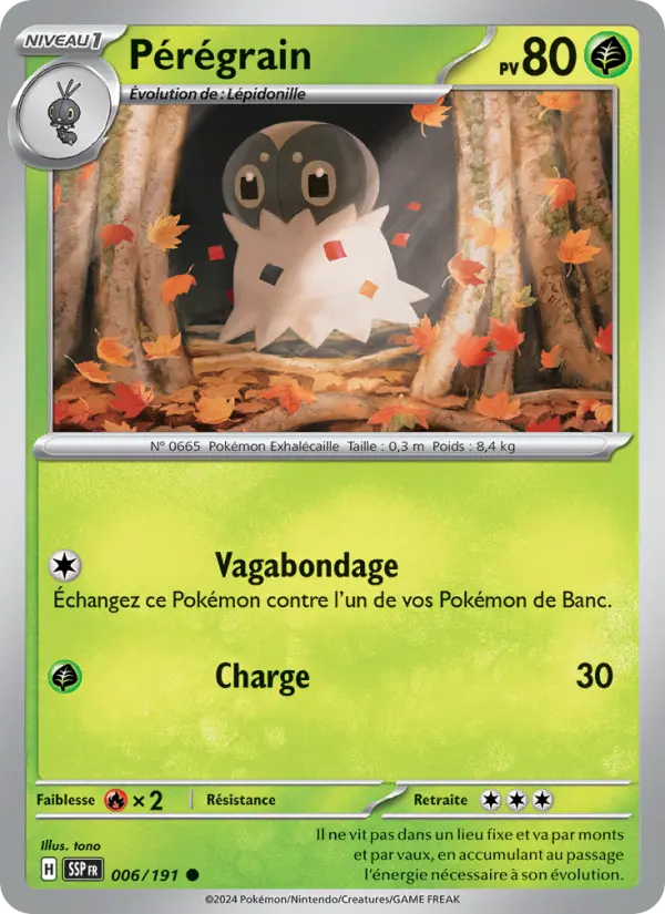 Carte Pokemon 006/191 Pérégrain Reverse | LorenZone