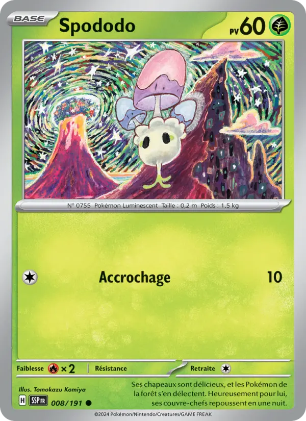 Carte Pokemon 008/191 Spododo Reverse | LorenZone