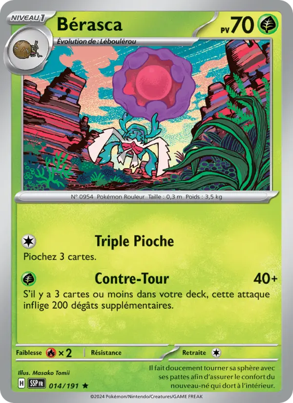 Carte Pokemon 014/191 Bérasca Reverse | LorenZone