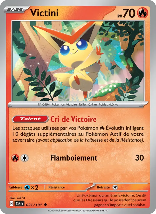 Carte Pokemon 021/191 Victini Reverse | LorenZone