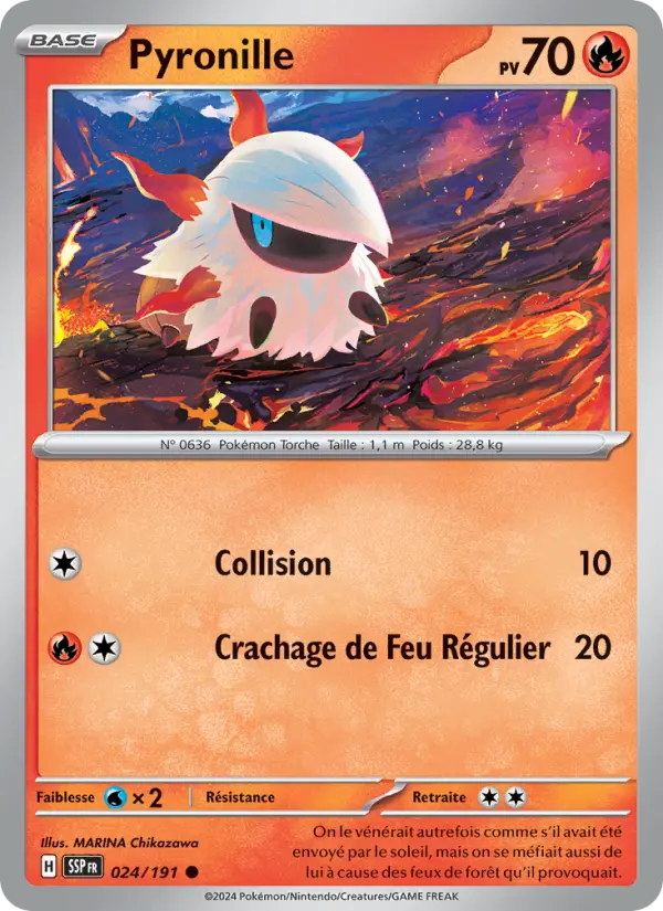 Carte Pokemon 024/191 Pyronille Reverse | LorenZone