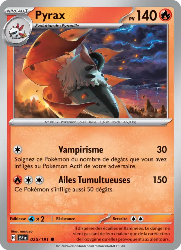 Carte Pokemon 025/191 Pyrax Reverse | LorenZone