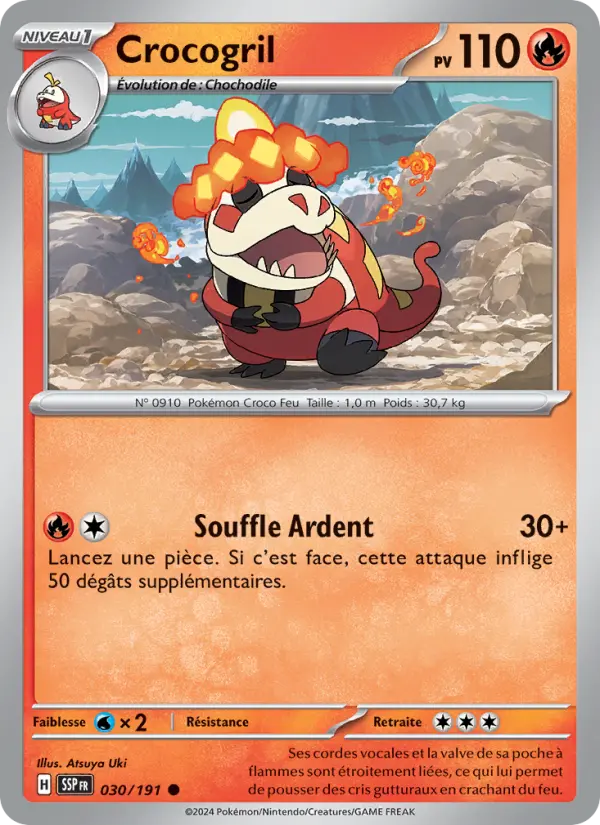 Carte Pokemon 030/191 Crocogril Reverse | LorenZone