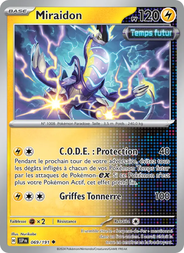 Carte Pokemon 069/191 Miraidon Reverse | LorenZone
