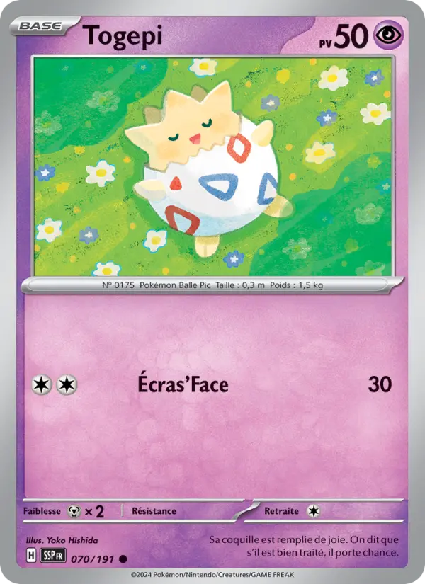 Carte Pokemon 070/191 Togepi Reverse | LorenZone