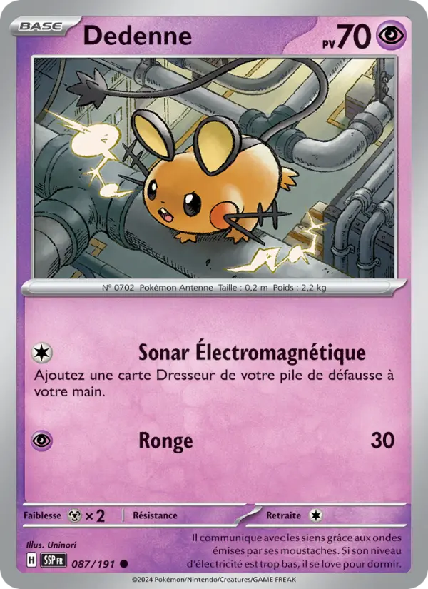 Carte Pokemon 087/191 Dedenne Reverse | LorenZone