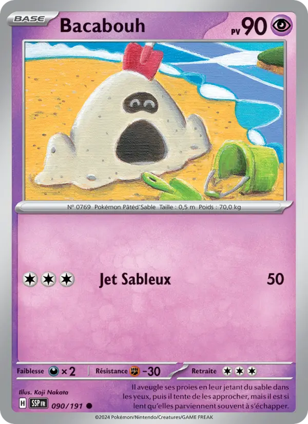 Carte Pokemon 090/191 Bacabouh | LorenZone
