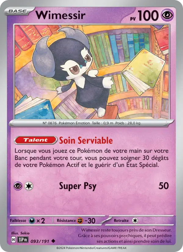 Carte Pokemon 093/191 Wimessir Reverse | LorenZone