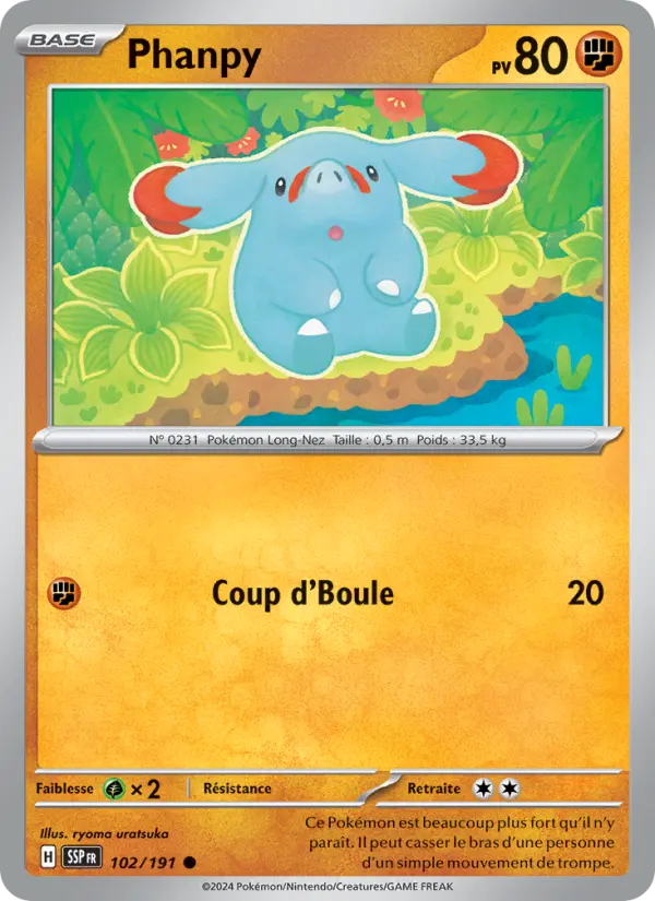 Carte Pokemon 102/191 Phanpy Reverse | LorenZone