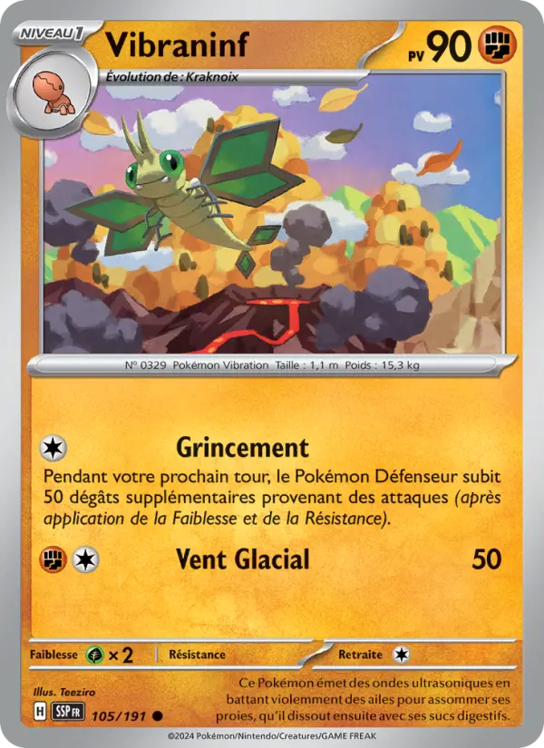 Carte Pokemon 105/191 Vibraninf Reverse | LorenZone
