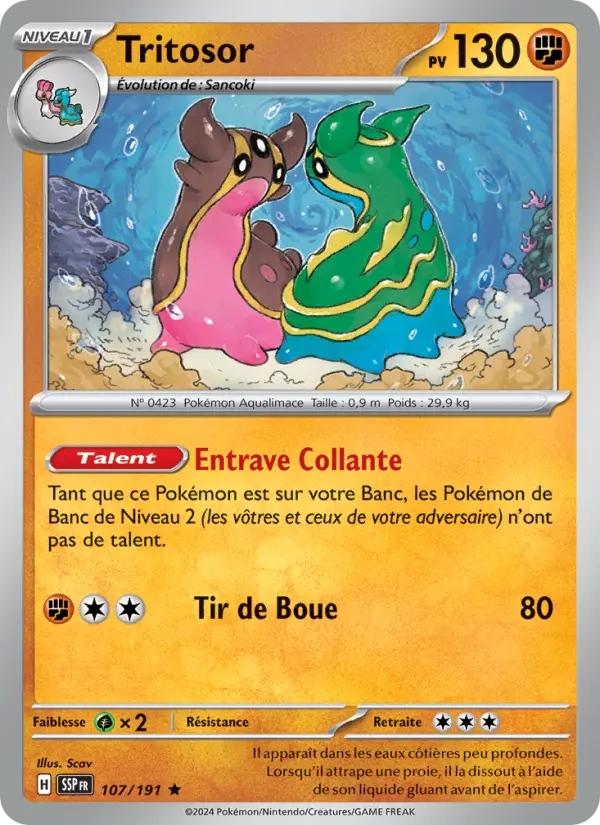Carte Pokemon 107/191 Tritosor Reverse | LorenZone