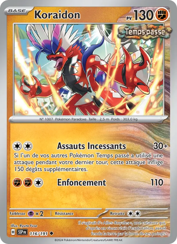 Carte Pokemon 116/191 Koraidon Reverse | LorenZone