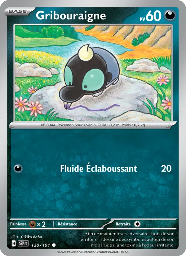Carte Pokemon 120/191 Gribouraigne Reverse | LorenZone