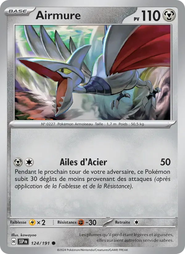 Carte Pokemon 124/191 Airmure Reverse | LorenZone