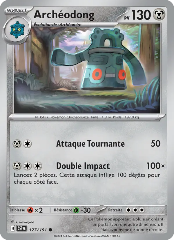 Carte Pokemon 127/191 Archéodong Reverse | LorenZone
