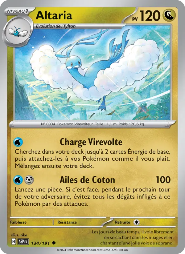 Carte Pokemon 134/191 Altaria Reverse | LorenZone