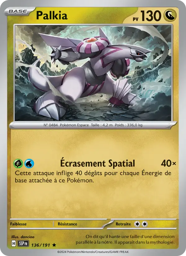 Carte Pokemon 136/191 Palkia Reverse | LorenZone