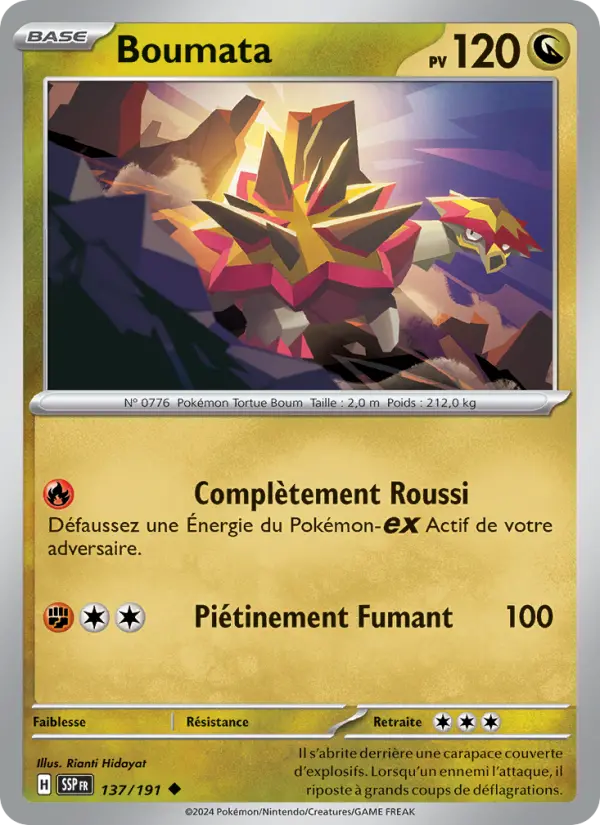 Carte Pokemon 137/191 Boumata Reverse | LorenZone