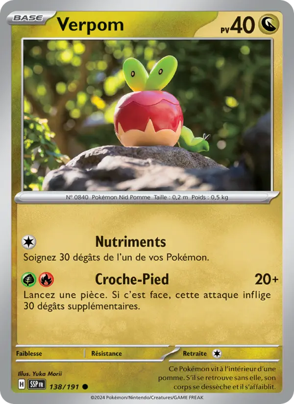 Carte Pokemon 138/191 Verpom Reverse | LorenZone