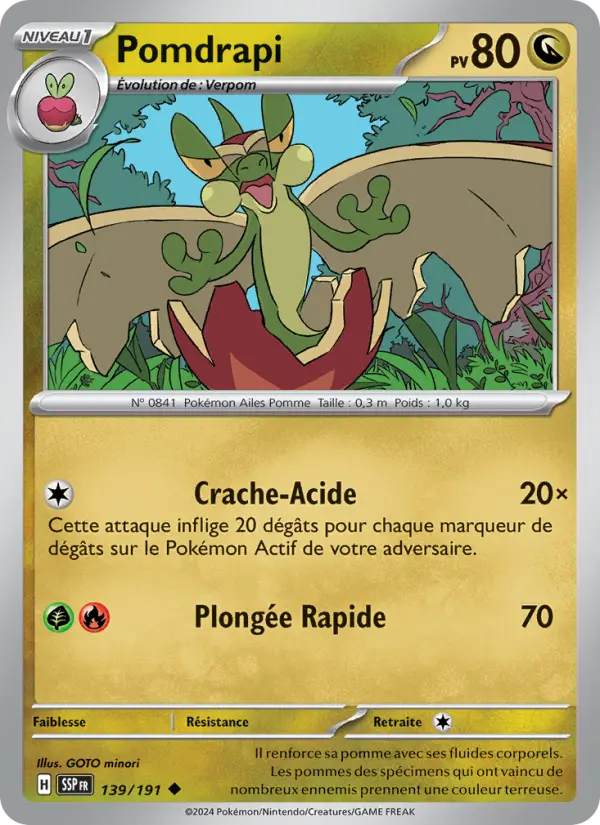Carte Pokemon 139/191 Pomdrapi Reverse | LorenZone