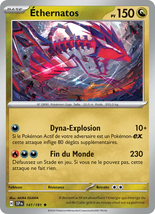 Carte Pokemon 141/191 Éthernatos Reverse | LorenZone