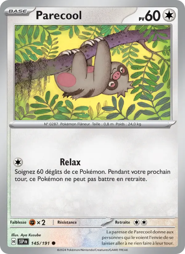 Carte Pokemon 145/191 Parecool Reverse | LorenZone