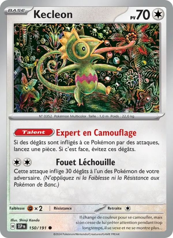 Carte Pokemon 150/191 Kecleon Reverse | LorenZone