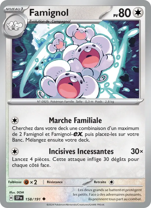 Carte Pokemon 158/191 Famignol Reverse | LorenZone