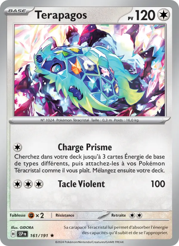 Carte Pokemon 161/191 Terapagos Reverse | LorenZone