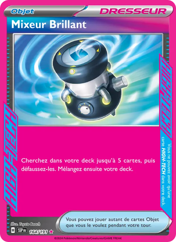 Carte Pokemon 164/191 Mixeur Brillant Holo | LorenZone