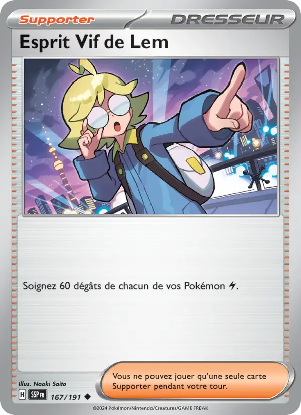 Carte Pokemon 167/191 Esprit Vif de Lem Reverse | LorenZone