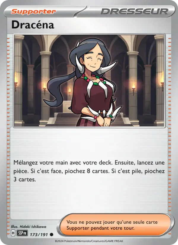 Carte Pokemon 173/191 Dracéna Reverse | LorenZone