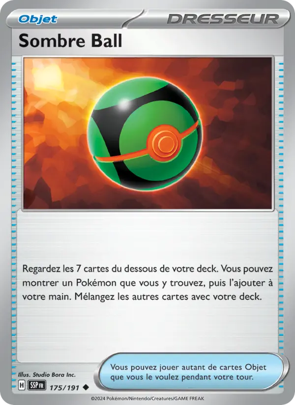 Carte Pokemon 175/191 Sombre Ball Reverse | LorenZone
