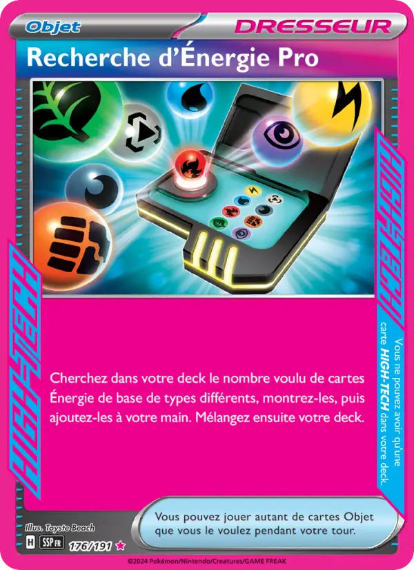 Carte Pokemon 176/191 Recherche d'Énergie Pro Holo | LorenZone