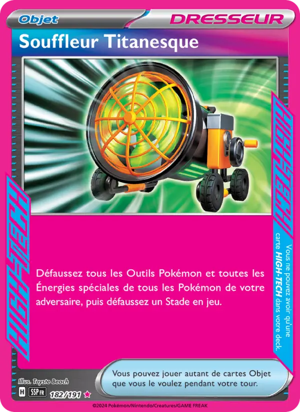 Carte Pokemon 182/191 Souffleur Titanesque Holo | LorenZone