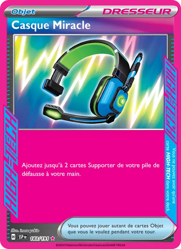 Carte Pokemon 183/191 Casque Miracle Holo | LorenZone