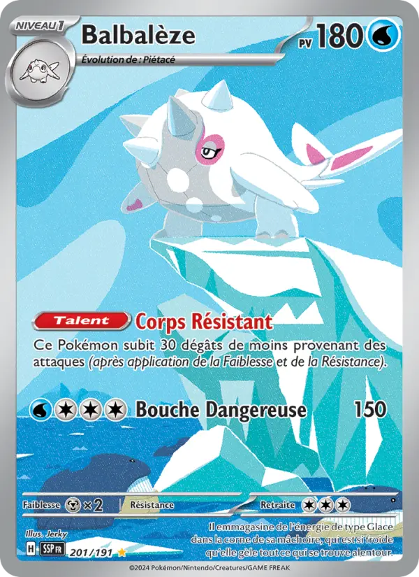 Carte Pokemon 201/191 Balbalèze Illustration Rare | LorenZone