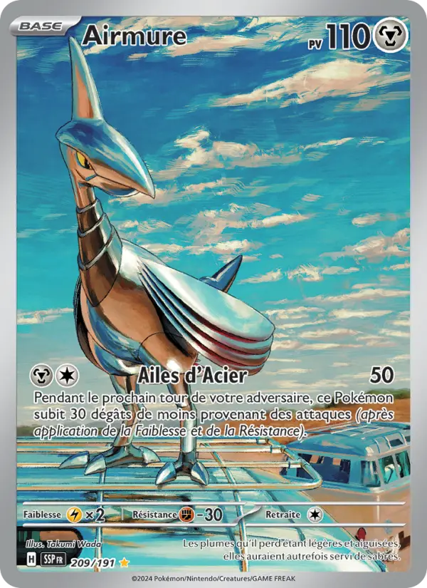 Carte Pokemon 209/191 Airmure Illustration Rare | LorenZone